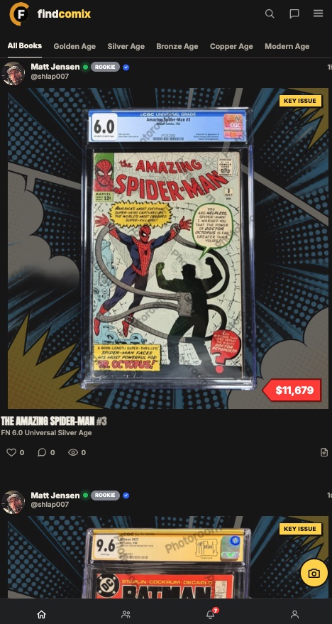 findcomix marketplace feed